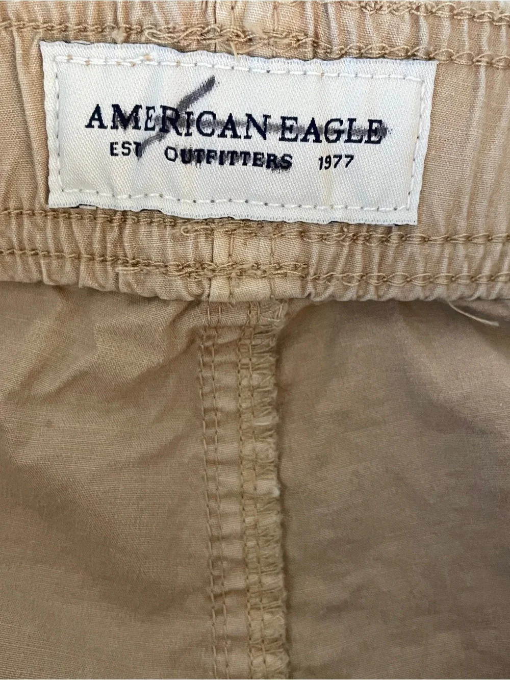 American Eagle Outfitters Tan Casual Drawstring Shorts
